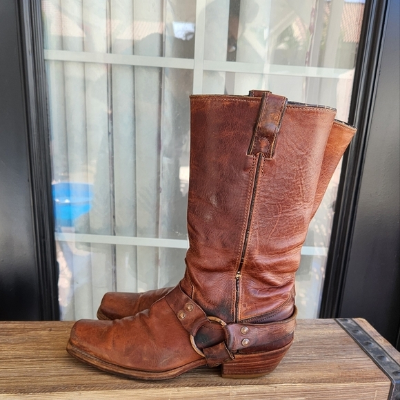 Code West Harness Biker Moto Boots - Picture 6 of 11